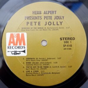 W3-349＜LP/US盤＞Pete Jolly / Herb Alpert Presents Pete Jollyの画像4