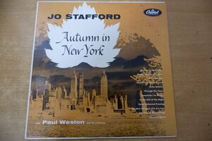 X3-085＜LP/US盤＞Jo Stafford With Paul Weston And His Orchestra / Autumn In New York