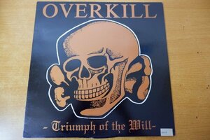 A4-019＜LP/US盤/美盤＞Overkill / Triumph Of The Will