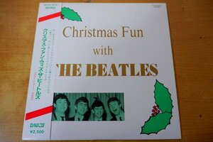 A4-139＜帯付10inch/ホワイト盤/美品＞ビートルズ / クリスマス・ファン・ウィズ・ザ・ビートルズ