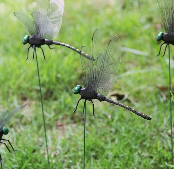 2個セット　オニヤンマ　虫除け　蚊除け　おにやんま　庭　オブジェ　オーナメント