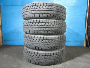 14インチ冬用 2018年製 BRIDGESTONE BLIZZAK VRX 155/65R14 4本 №07544B 室内保管 雪 氷 冬タイヤ スタッドレス 軽自動車等