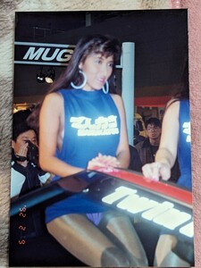 マルカツ　レースクイーン　セクシー青衣装　1992年　大阪モーターショー　生写真　超希少　極美品　