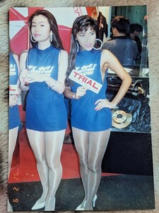 マルカツ　レースクイーン　セクシー青衣装　1992年　大阪モーターショー　生写真　極美品　超希少