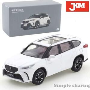 JKM 1/64 トヨタ クラウン クルーガー ホワイト モデルカー SUV TOYOTA CROWN ミニカー