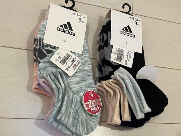 adidas 靴下 19-21cm 6足セット
