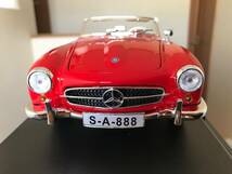 ラスト 希少 レア Maisto マイスト 1:18 6+ 1955 Mercedes-Benz 190SL 赤　ベンツ_画像5