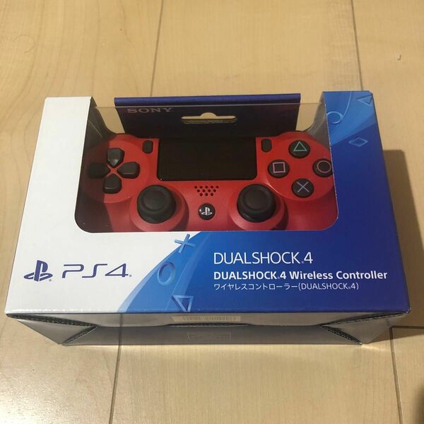 【新品・未使用】PS4 ワイヤレスコントローラー SONY DUALSHOCK マグマレッド　デュアルショック4 純正品