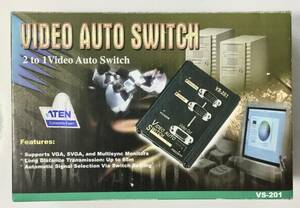 ATEN 2PORT VIDEO AUTO SWITCH [ video switch ]{VS-201} [ used ]