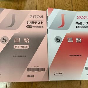 河合塾　Jシリーズ　2024 共通テスト　直前対策問題集　国語