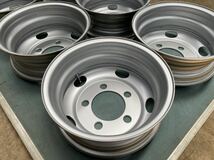 TOPY TK 16×5.5J 116.5-8TC 5穴 いすゞ エルフ 日産 アトラス マツダ タイタン 2トン 3トン スチールホイール 両面再塗装 美品 6本セット_画像7