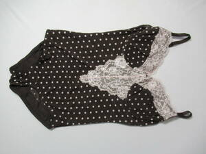 3345 210 body suit D85LL Brown polka dot 