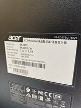 【Y010】acer 液晶モニター 動作品 EK240Y LCD Montitor モニター エイサー パソコン 2022年製　ワイド型 23.8インチ フルHD HDMI_画像6