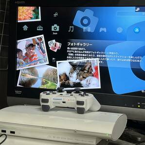 □【初期化済/ジャンク】 SONY PlayStation 3 PS3 250GB CECH-4200B 本体 初期化済 ホワイト プレステ3 封印シール無 □ W01-0507の画像8