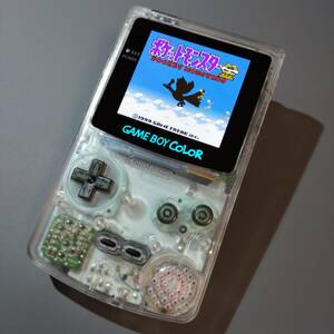 ゲームボーイカラー クリア OLED液晶(有機EL) GBC OLED #0381