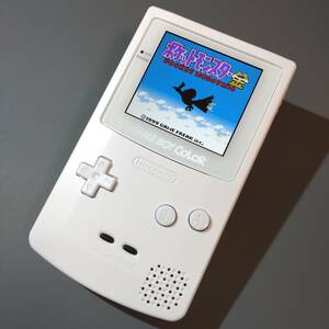 ゲームボーイカラー ホワイト ips液晶 バックライト GBC IPS LCD #382