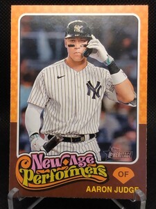 アーロン・ジャッジ 【2024 TOPPS HERITAGE BASEBALL NEW AGE PERFORMERS AARON JUDGE NAP-15】 ニューヨーク・ヤンキース