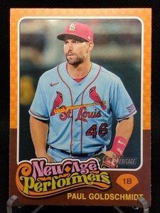 ポール・ゴールドシュミット 【2024 TOPPS HERITAGE BASEBALL NEW AGE PERFORMERS PAUL GOLDSCHMIDT NAP-12】 セントルイス・カージナルス