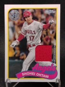 大谷翔平 レリック 【2024 TOPPS SERIES 1 1989 TOPPS BASEBALL RELIC SHOHEI OHTANI 89BR-SO】 エンジェルス ドジャース