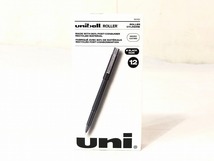 【米軍放出品】☆未使用品 uni ユニボール ローラーボールペン 12本 0.5mm 60151 ブラック/黒 (コンパクト)☆CE12N_画像7