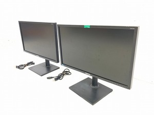 【米軍放出品】24インチ液晶モニター 2台 SAMSUNG S24E450D パソコンモニター PCモニター 画面回転可能 (160) ☆XE30LK-W#24