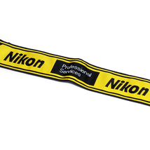 ★ 未使用・希少 ★ Nikon ニコン NPS 2代目 プロストラップ 黒色×黄色　1988年 F4時代物_画像3