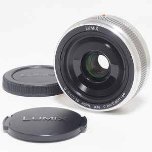 ★ 動作保証・良品 ★ パナソニック LUMIX G 20mm F1.7 II ASPH. H-H020A-S シルバー