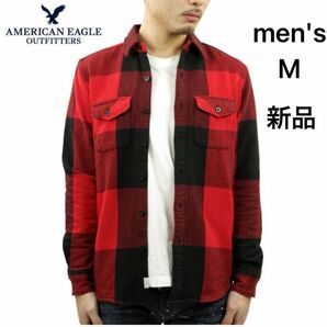 アメリカンイーグル シャツ メンズ M 正規品 AMERICAN EAGLE 長袖シャツ ネルシャツ　新品タグ付き