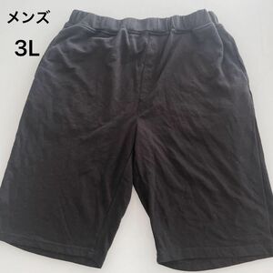 SHOCK NINE ハーフパンツ　黒　メンズ3L