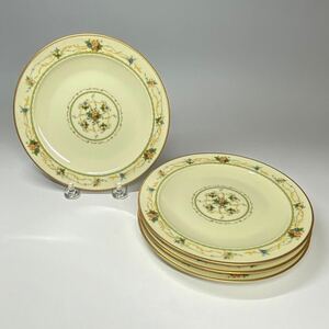 希少シリーズ ノリタケ noritake ノルマンディー normandy 16cm ケーキ皿 花柄 フルーツ 花籠 金彩 食器 洋食器 プレート