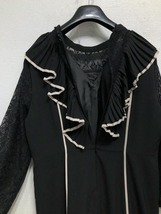 新品☆4L♪黒系♪プリーツ衿フェミニンワンピースドレス♪結婚式♪2万円相当☆b169_画像5