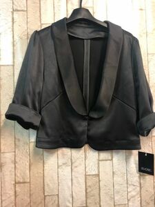  new goods *S bolero jacket black stretch! party dress .*j326