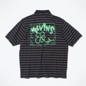 国内正規新品 L Supreme x Melvins Stripe S/S Polo black シュプリーム x メルヴィンズ ストライプ ポロシャツ