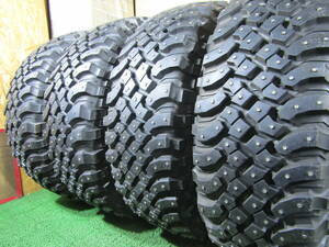 札幌発☆最落なし★BF Goodrich Mud-Terrain T/A KM LT285/75R16 4本 スパイク ホワイトレター 売切り