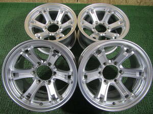 札幌発☆最落No!【LandCruiser等 JWL-T】WEDS キーラー フォース 16×8J +2 4本 Must Sell