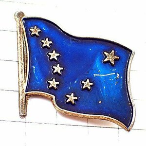 ピンバッジ・アラスカ州旗アメリカ北斗七星/USA北極星 CONSTELLATION ALASKA FLAG◆フランス限定ピンズ◆レアなヴィンテージものピンバッチ