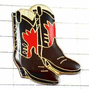 ピンバッジ・ウエスタンブーツ長靴カウボーイ BOOTS COWBOY SANTIAG◆フランス限定ピンズ◆レアなヴィンテージものピンバッチ