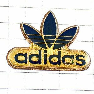 ピンバッジ・アディダスADIDASロゴ青◆フランス限定ピンズ◆レアなヴィンテージものピンバッチ