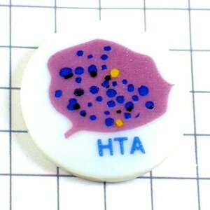 ピンバッジ・ＨＴＡ血液の成分リモージュ焼き陶磁器製 HTA HYPER-TENSION-ARTERIELLE◆フランス限定ピンズ