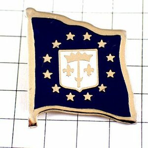 ピンバッジ・剣や百合の紋章EU欧州連合ヨーロッパの星の旗◆フランス限定ピンズ◆レアなヴィンテージものピンバッチ