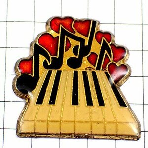  pin badge * Heart music piano. keyboard * France limitation pin z* rare . Vintage thing pin bachi