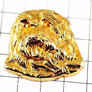 金色の犬お買得ピンバッジ308260◆フランス限定ピンズ◆レアなヴィンテージものピンバッチ