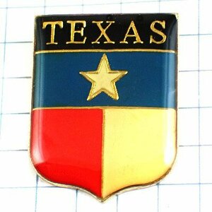 ピンバッジ・テキサス州旗柄の紋章アメリカ/USA米国スター星◆フランス限定ピンズ◆レアなヴィンテージものピンバッチ