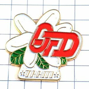  pin badge * white flower Tahiti tropical island * France limitation pin z* rare . Vintage thing pin bachi