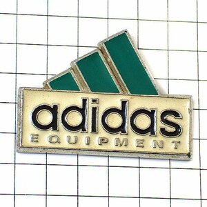 ピンバッジ・アディダス緑色の三本線 ADIDAS◆フランス限定ピンズ◆レアなヴィンテージものピンバッチ