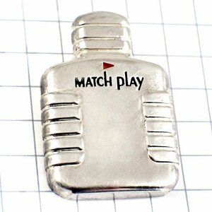 ピンバッジ・マッチプレイ香水ゴルフの旗シルバー銀色 MATCH-PLAY◆フランス限定ピンズ◆レアなヴィンテージものピンバッチ