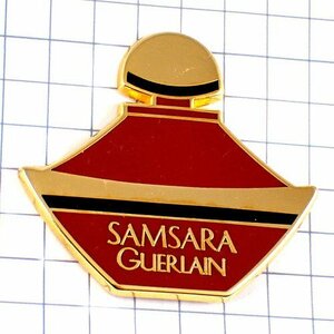 ピンバッジ・ゲラン香水サムサラ壜型 SAMSARA GUERLAIN◆フランス限定ピンズ◆レアなヴィンテージものピンバッチ