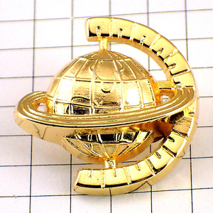 pin badge * globe Gold gold color * France limitation pin z* rare . Vintage thing pin bachi