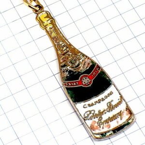 キーホルダー・ペリエジュエ瓶シャンパーニュ酒シャンパン PERRIER-JOUET◆フランス限定ポルトクレ◆レアなヴィンテージものアンティーク