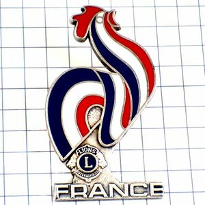  pin badge * France country bird chicken . lion z Club L male chicken tricolor blue white red * France limitation pin z* rare . Vintage thing pin bachi